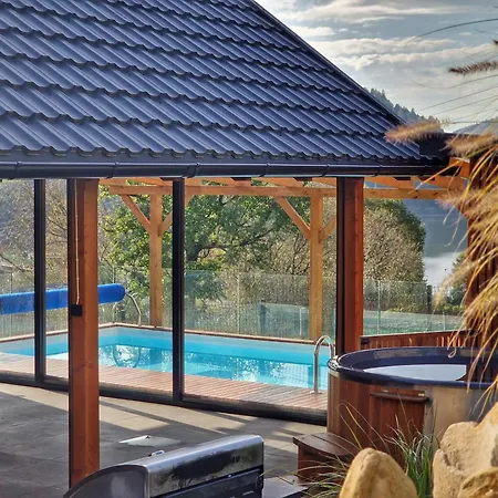 Villa Nad Zalew Dom Z Basenem Letnim, Jacuzzi I Sauna, Jezioro I Trasa Velo Czorsztyn W Poblizu